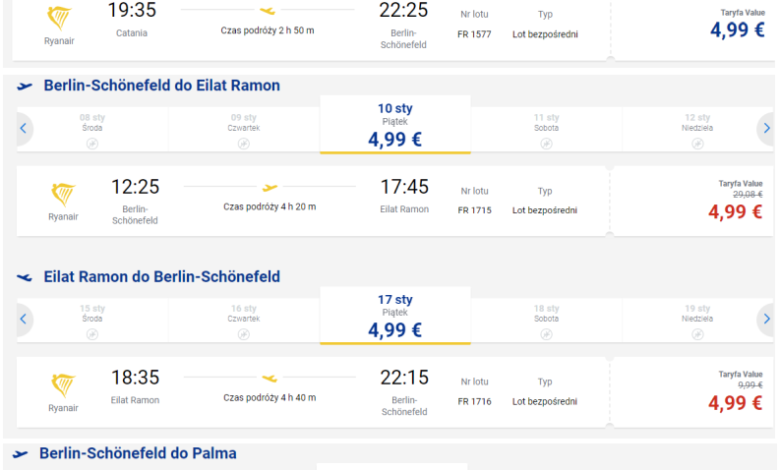 Ryanair Tanie Loty