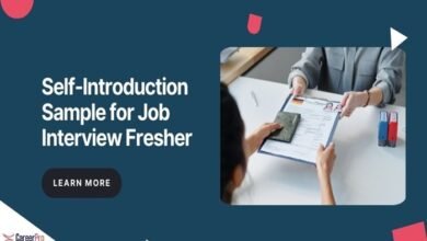 self-introduction sample for job interview fresher