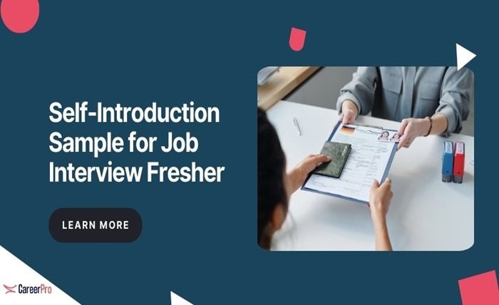 self-introduction sample for job interview fresher